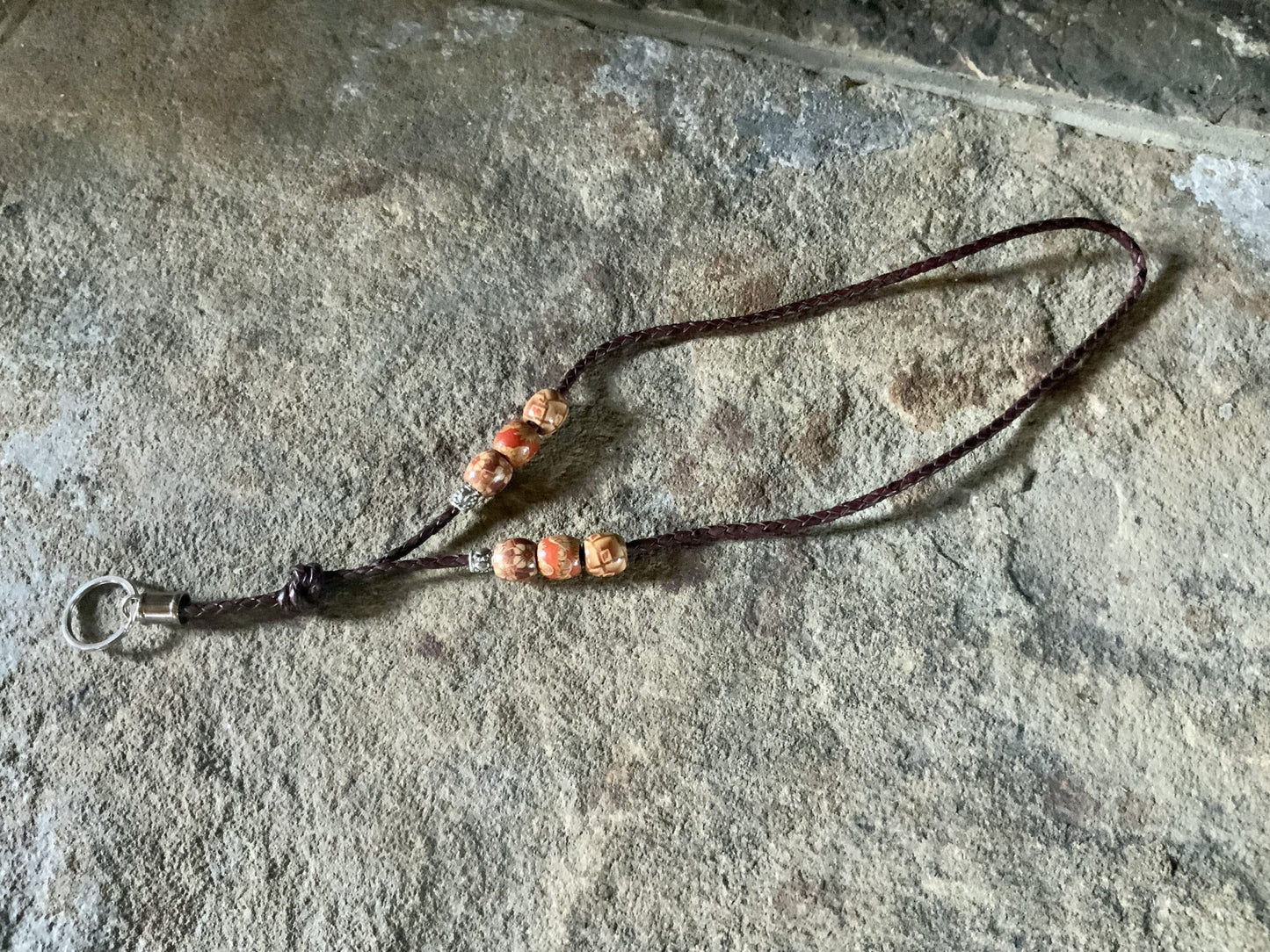 The Bo-Ho Plaited Leather Lanyard