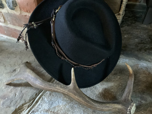 The Snare Leather Hat Band