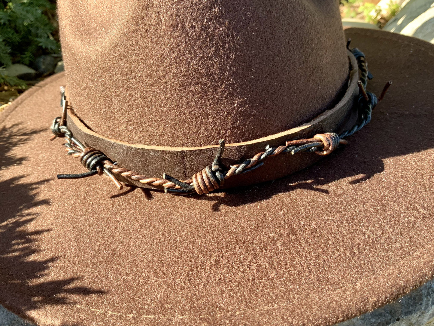 The Snare Leather Hat Band