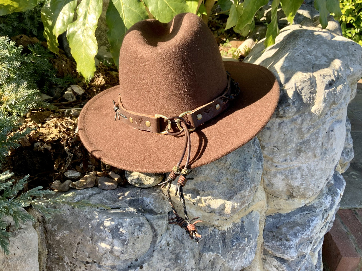 The Snare Leather Hat Band