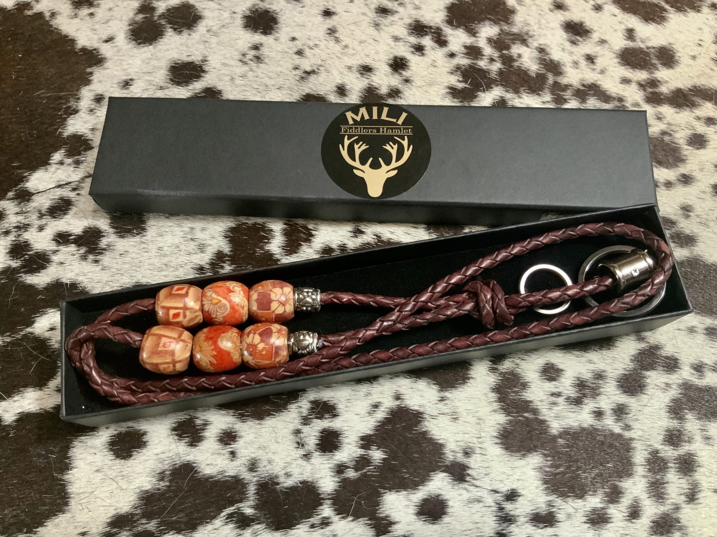 The Bo-Ho Plaited Leather Lanyard