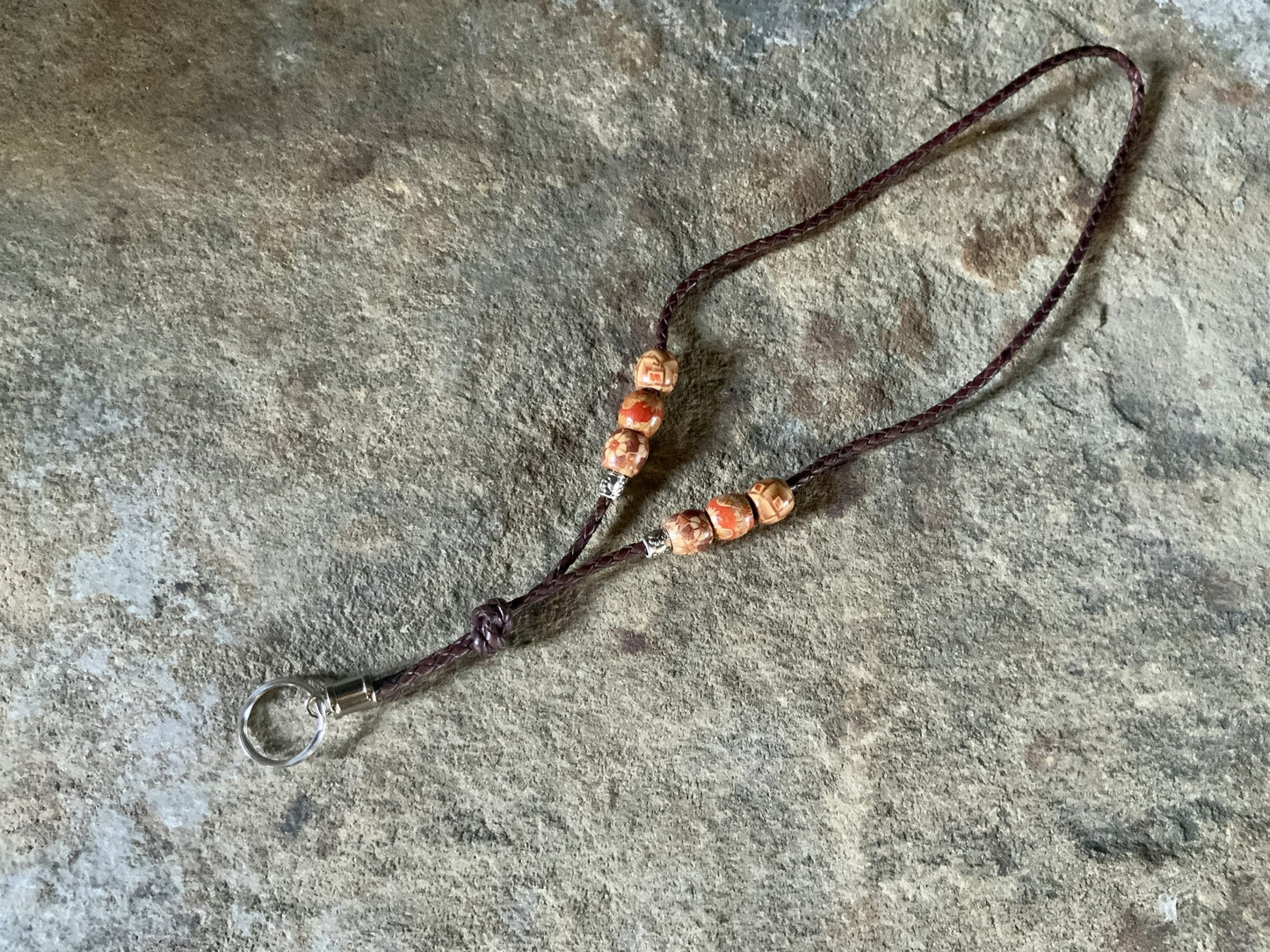 The Bo-Ho Plaited Leather Lanyard