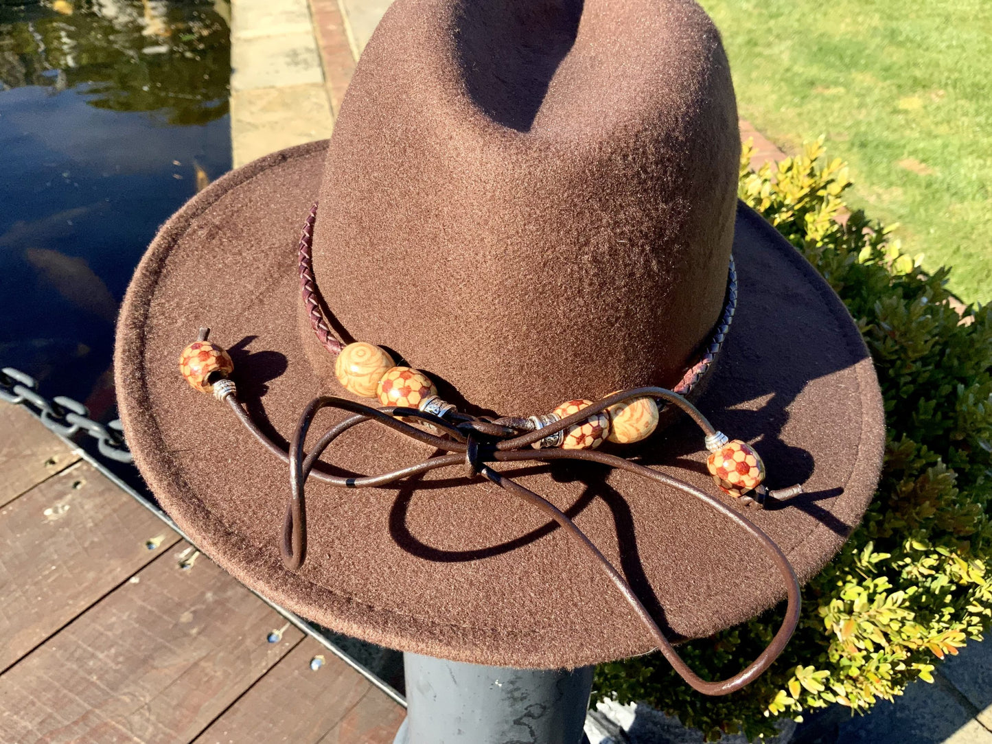 The Bo-Ho Chic Leather Hat Band