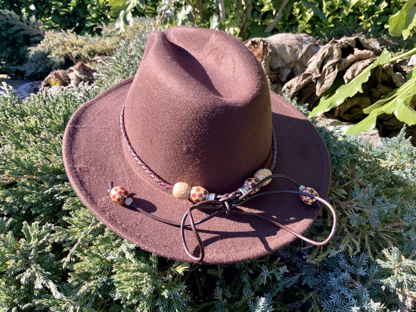 The Bo-Ho Chic Leather Hat Band