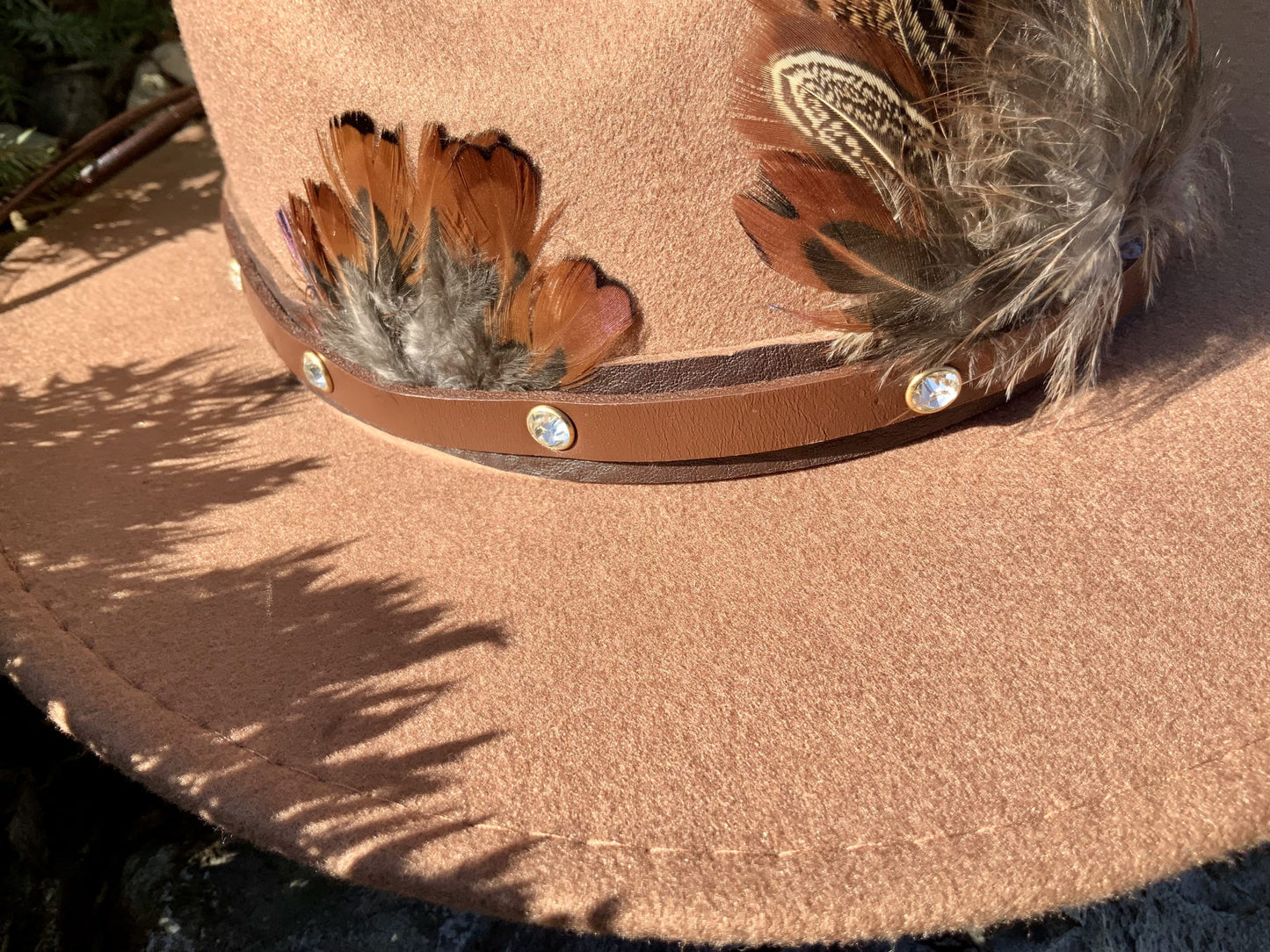 The Ghigau Pheasant And Rhinestone Hat Band