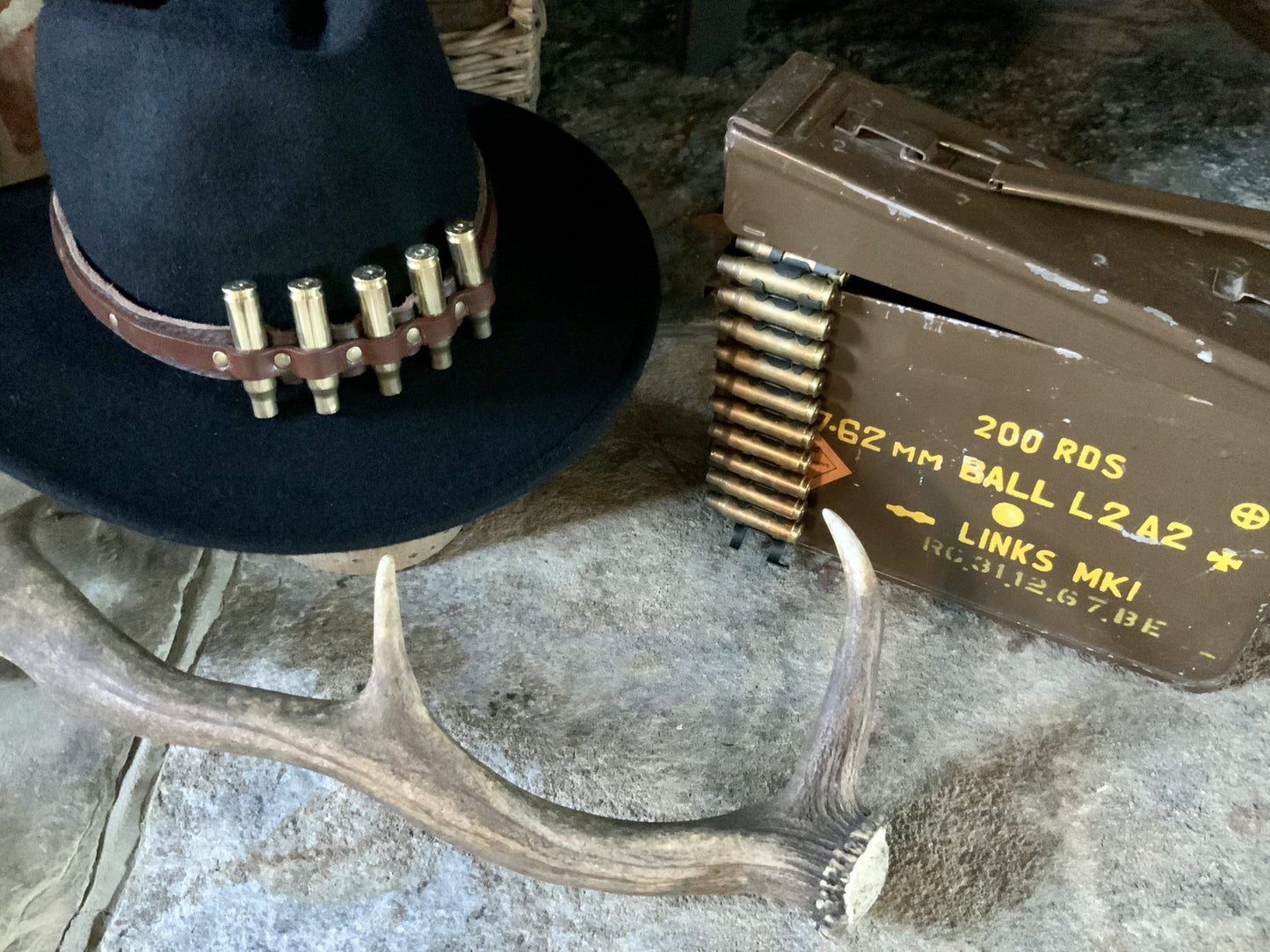 The Gunslinger Leather Hat Band