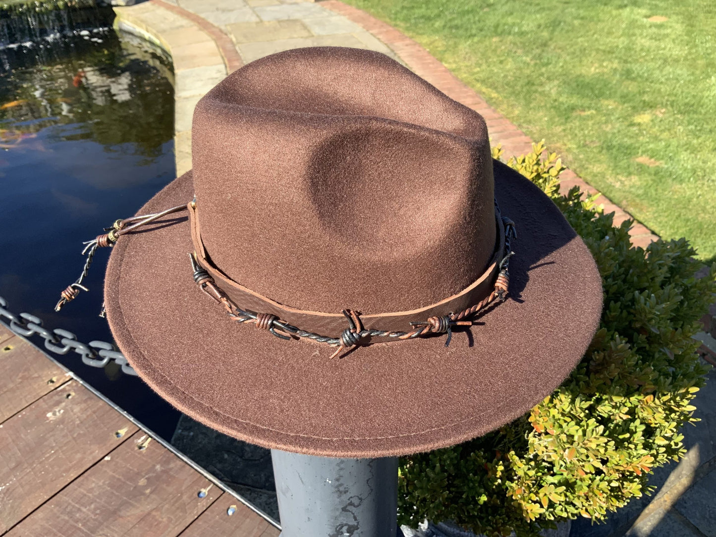 The Snare Leather Hat Band