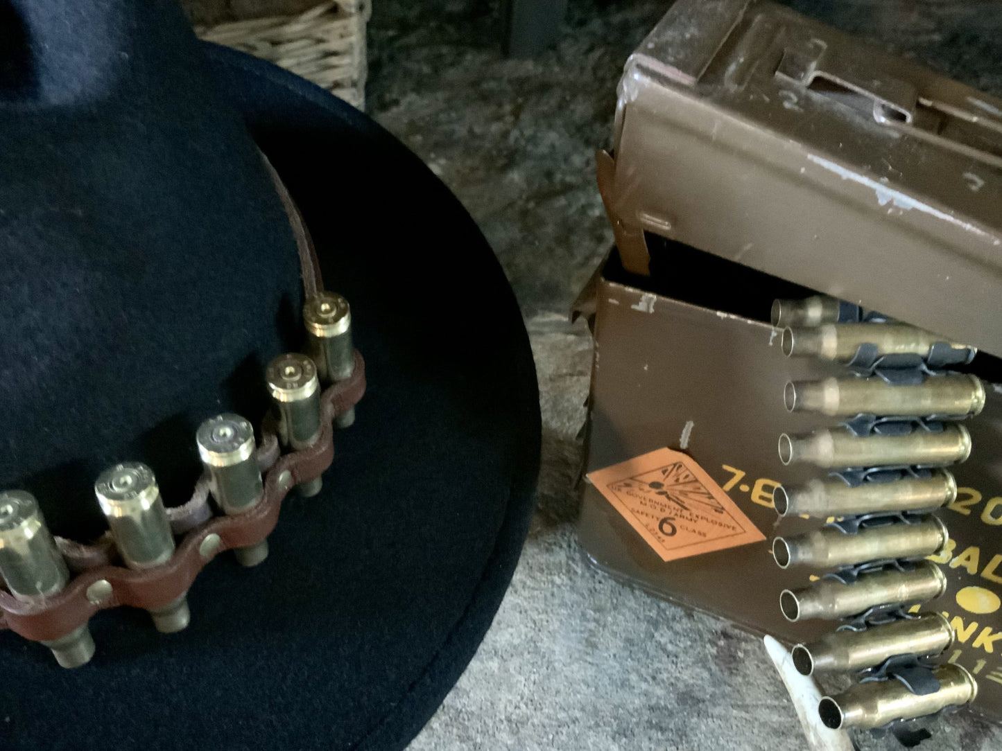 The Gunslinger Leather Hat Band