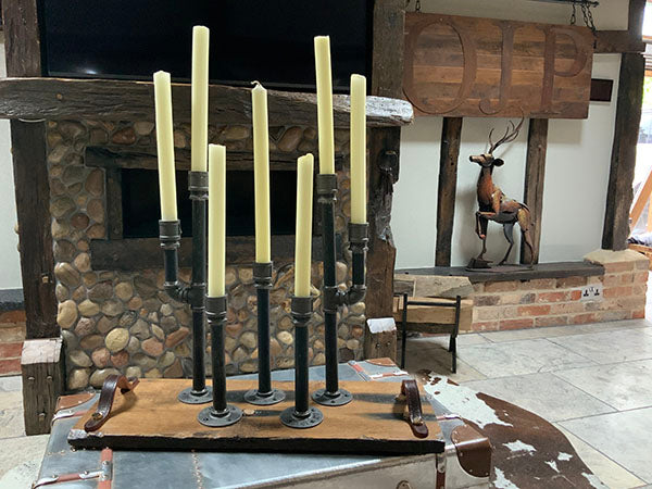 The Lumiere Candelabra with Reclaimed Oak